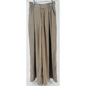 Tronjori High Waist Wide Leg Palazzo Pants Trouser Size XS w/pockets‎ S1024